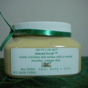 sweet herbs & oil almond scrub
