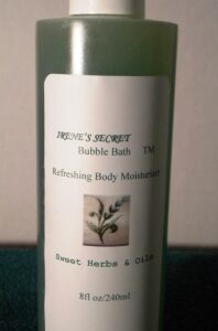 sweet herbs & oil bubble bath